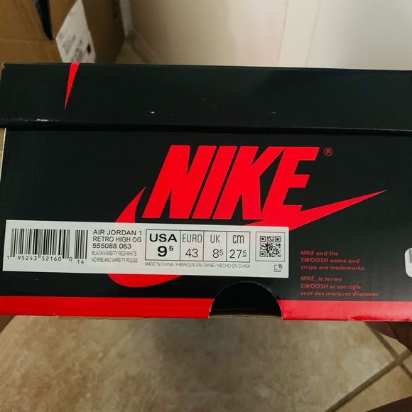 Air Jordan 1 black/red/white